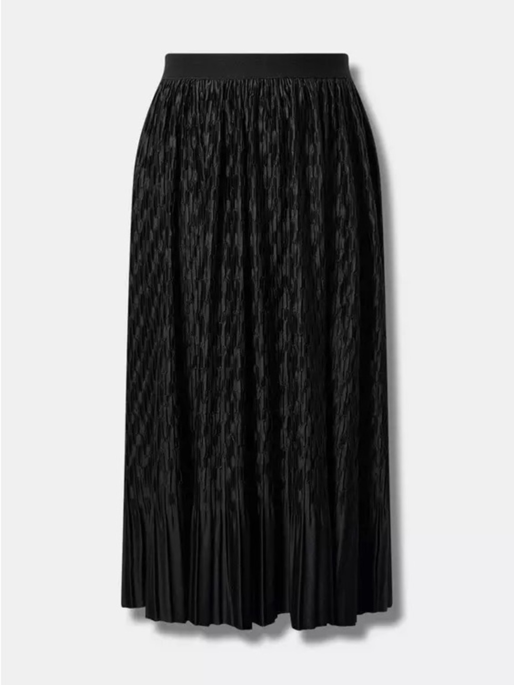 Torrid Black Midi Pleated Skirt size 3 NWT